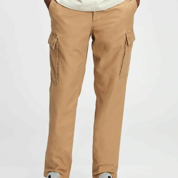 Gap Mens Light Brown Slim Tapered Fit Cargo Pants 38x32 - Picture 1 of 6